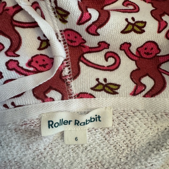 Roller Rabbit Red Monkey Print Top - Picture 2 of 2